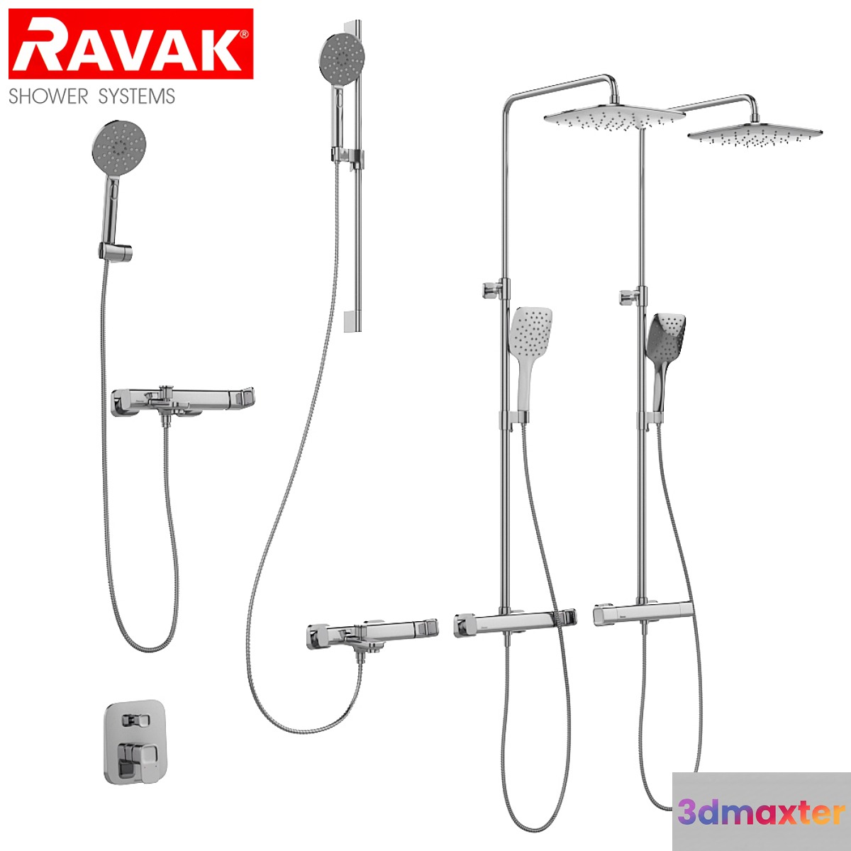 Bath and shower mixers Ravak 10 ° set 05