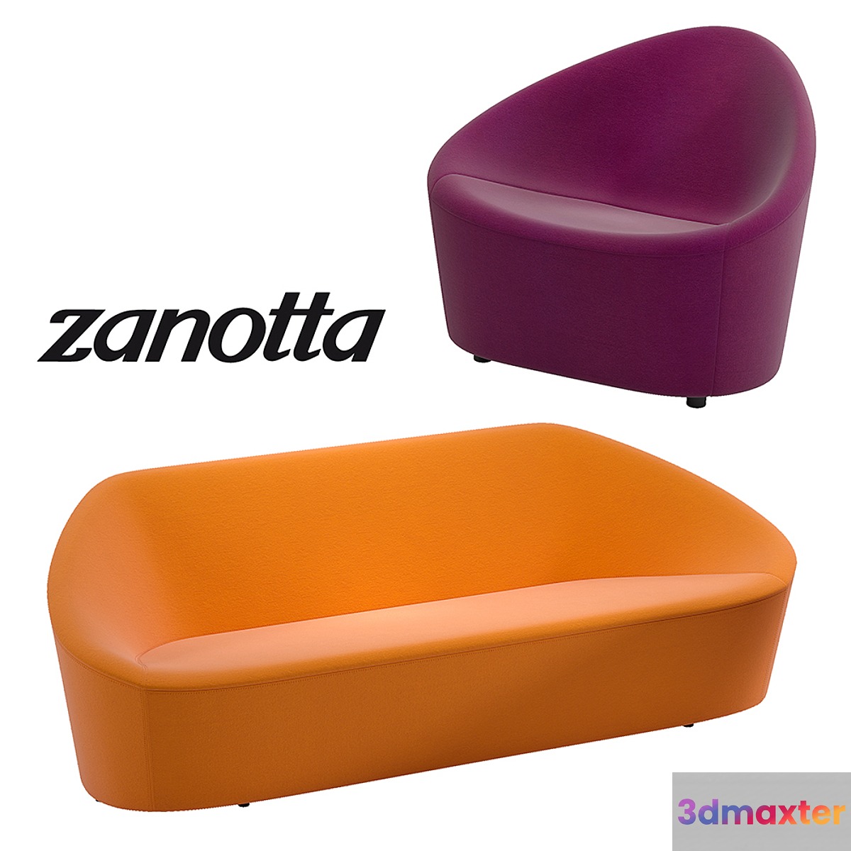 Zanotta Club 1010 sofa & armchair