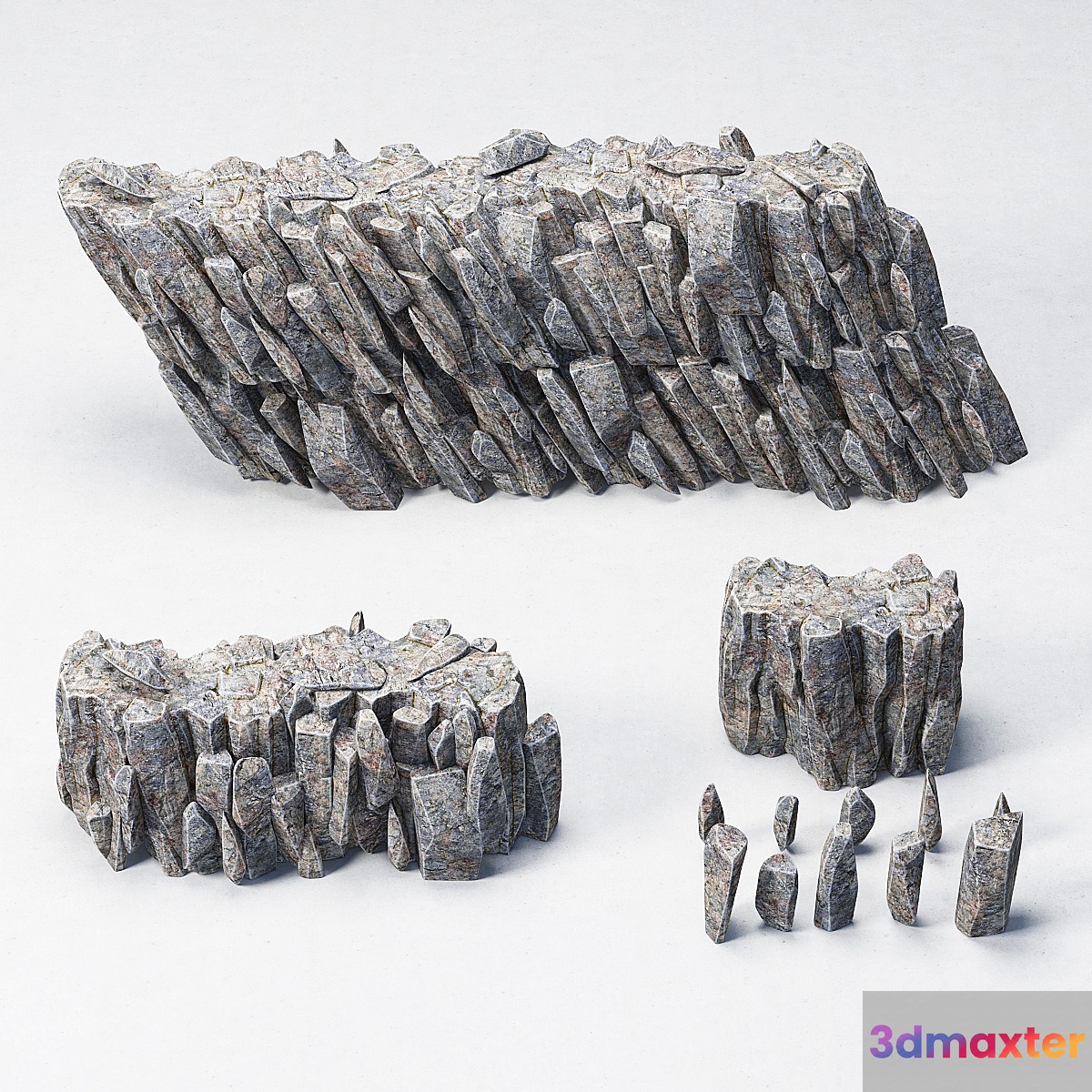 Rock sea _ Sea rock 3D Max