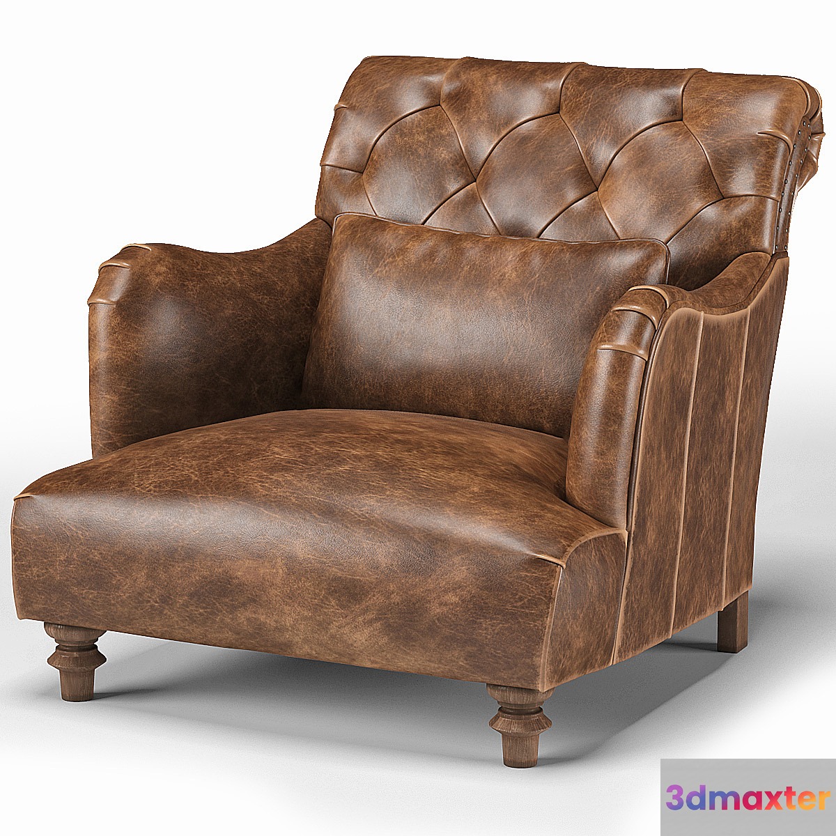 Cisco Brothers Acacia British Industrial Rustic Accent Chair 3D Max