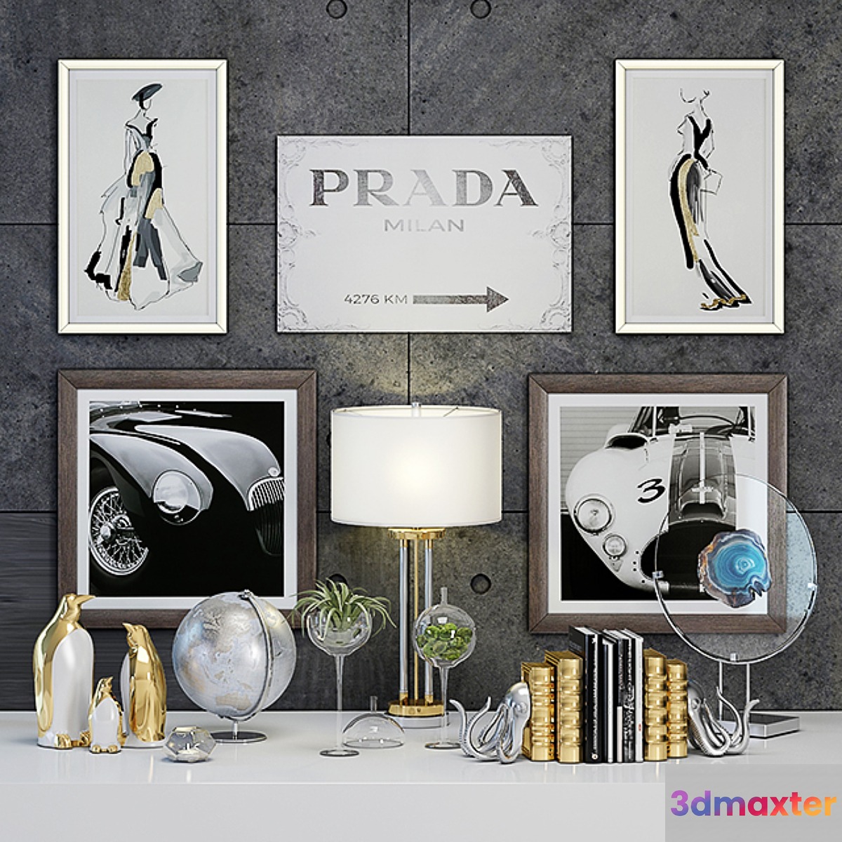 Decorative set from Z Gallerie 3D Max