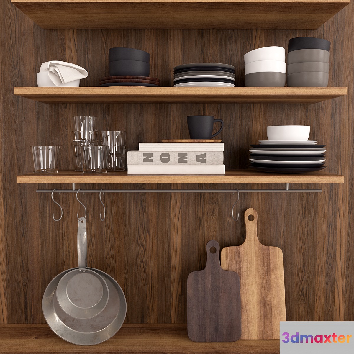 Kitchen set H & M Home 3D Max