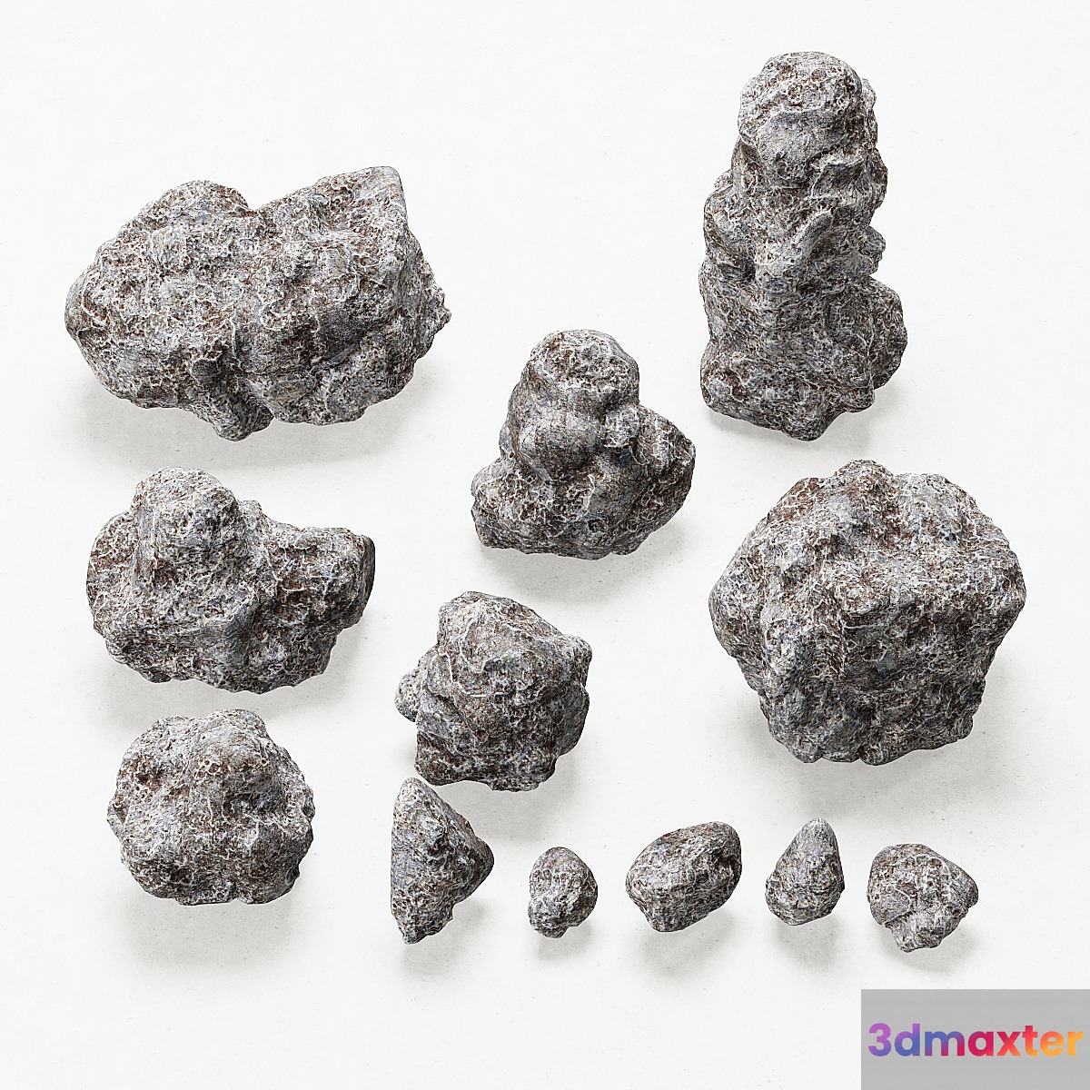 Stone collection _ Collection of stones 3D Max