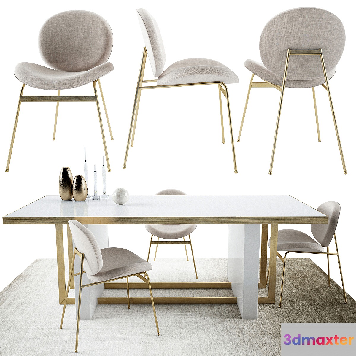 Jane Dinning Chair and Whitney Dining Table by West elm Collection - No.2