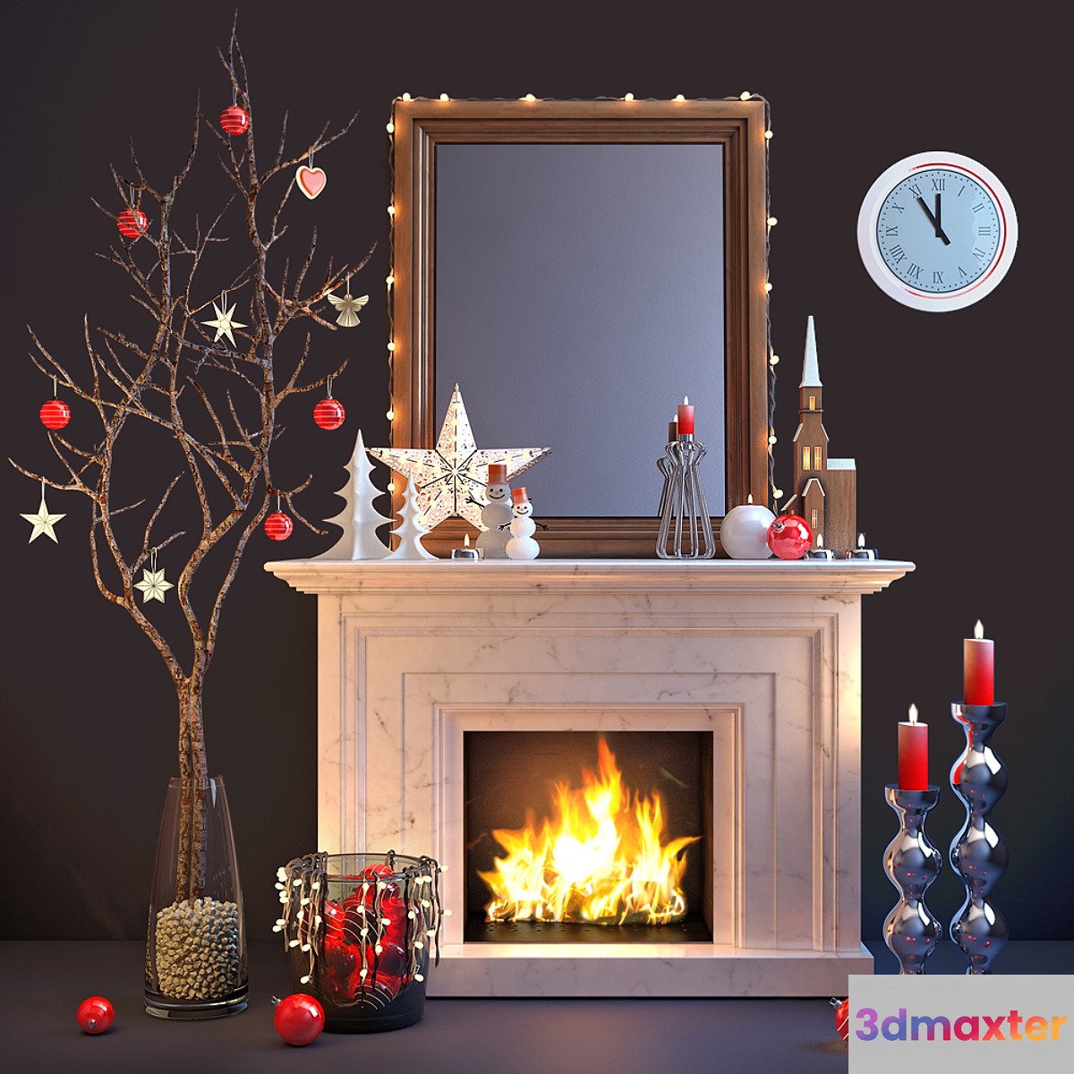 The Christmas Set 3D Max