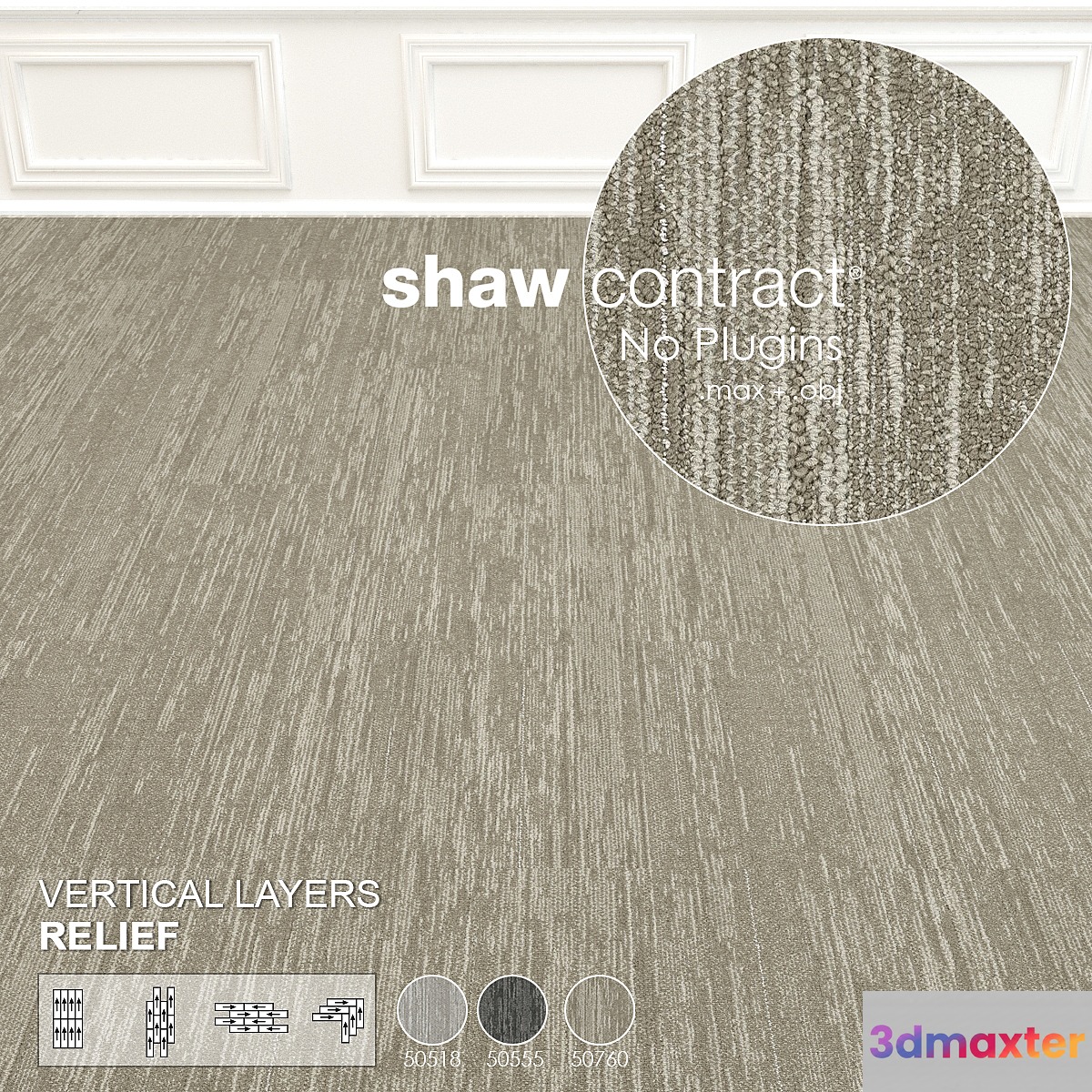 Shaw Carpet Vertical Layers Wall to Wall Floor No 4