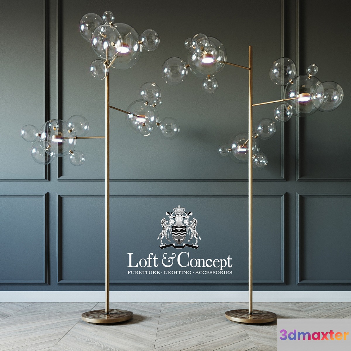 Torcher giopato & coombes bolle bls 14 floor lamp 3D Max