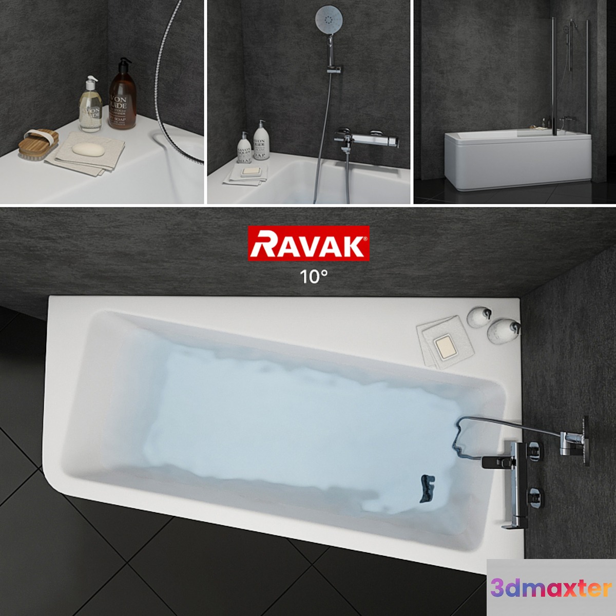 Bath Ravak 10 ° 3D Max