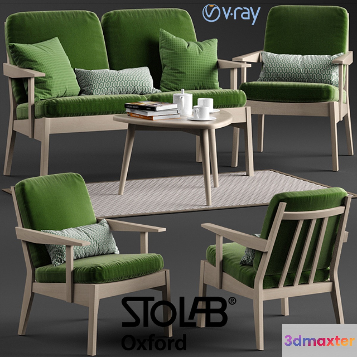 Stolab Oxford chair and sofa Yngve table