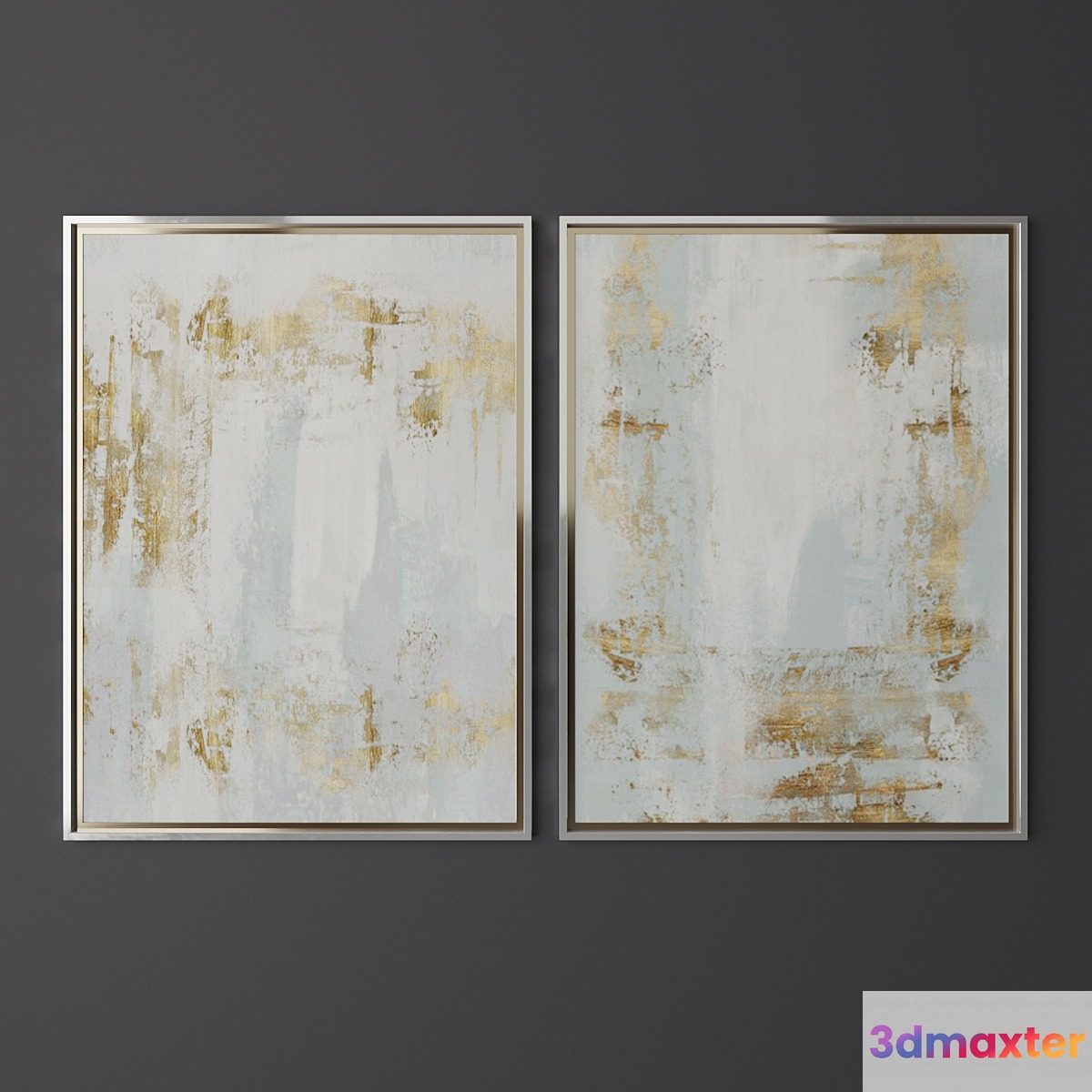 Set of contemporary art 7 3D Max