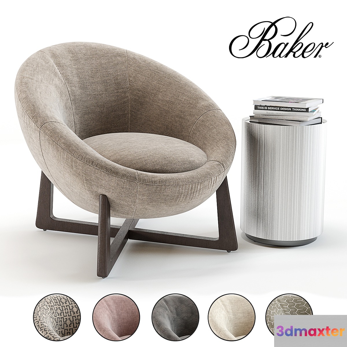 Baker Pod Lounge Chair 3D Max