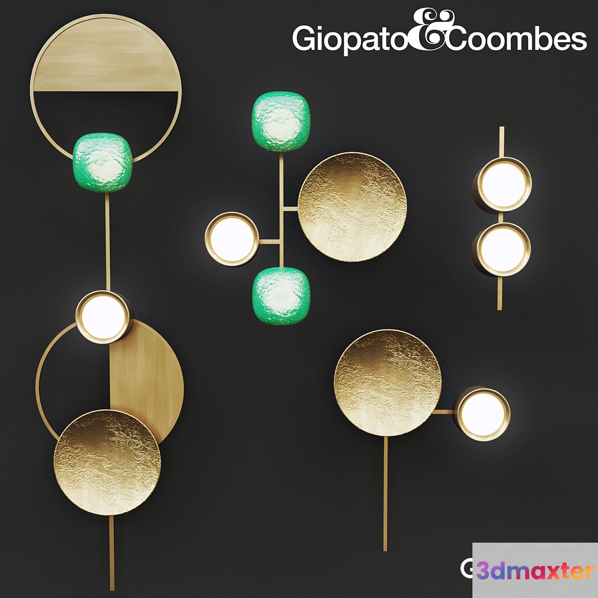 Giopato & Coombes Gioielli light collection 2 3D Max