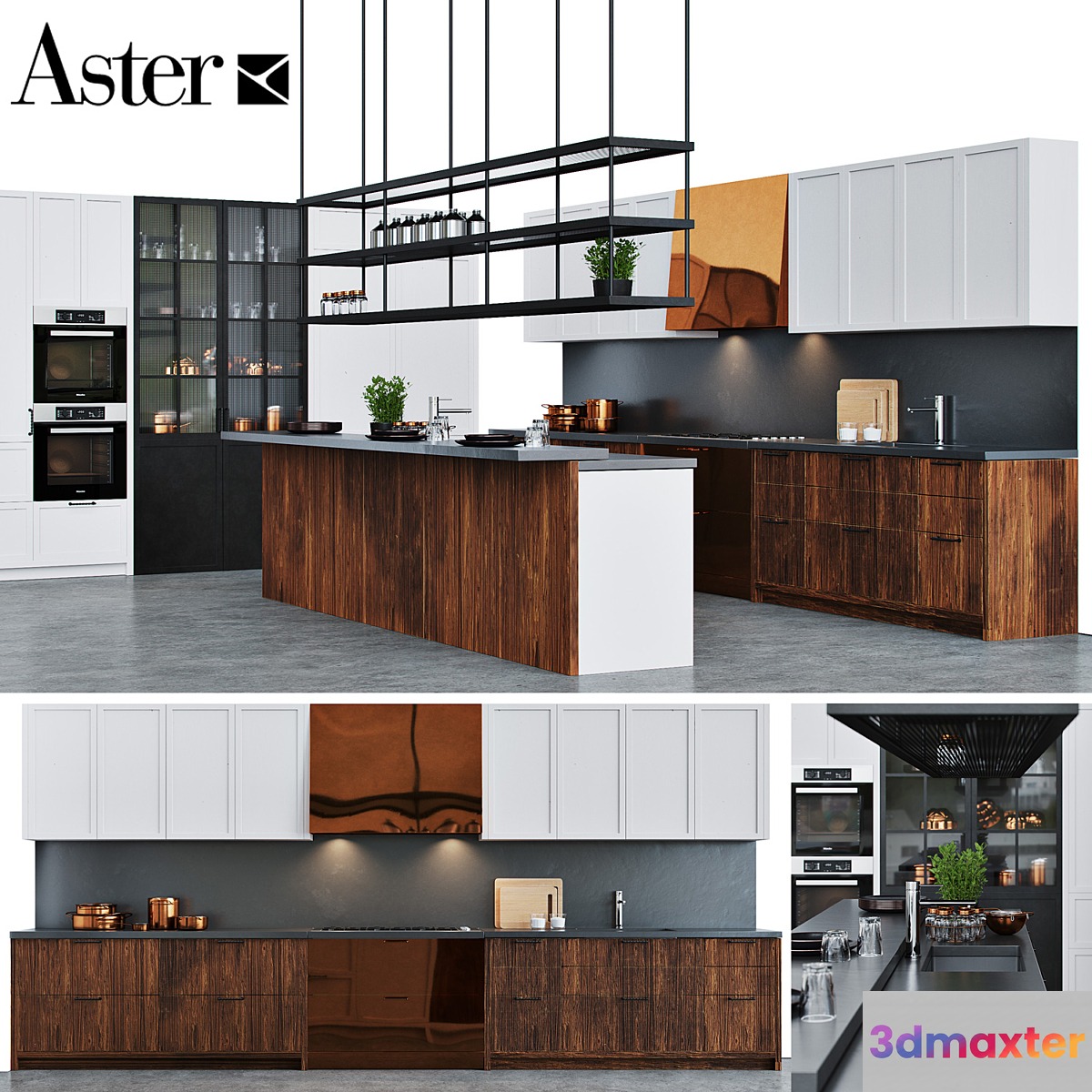 Cuisine Aster CUCINE FACTORY 3D Max