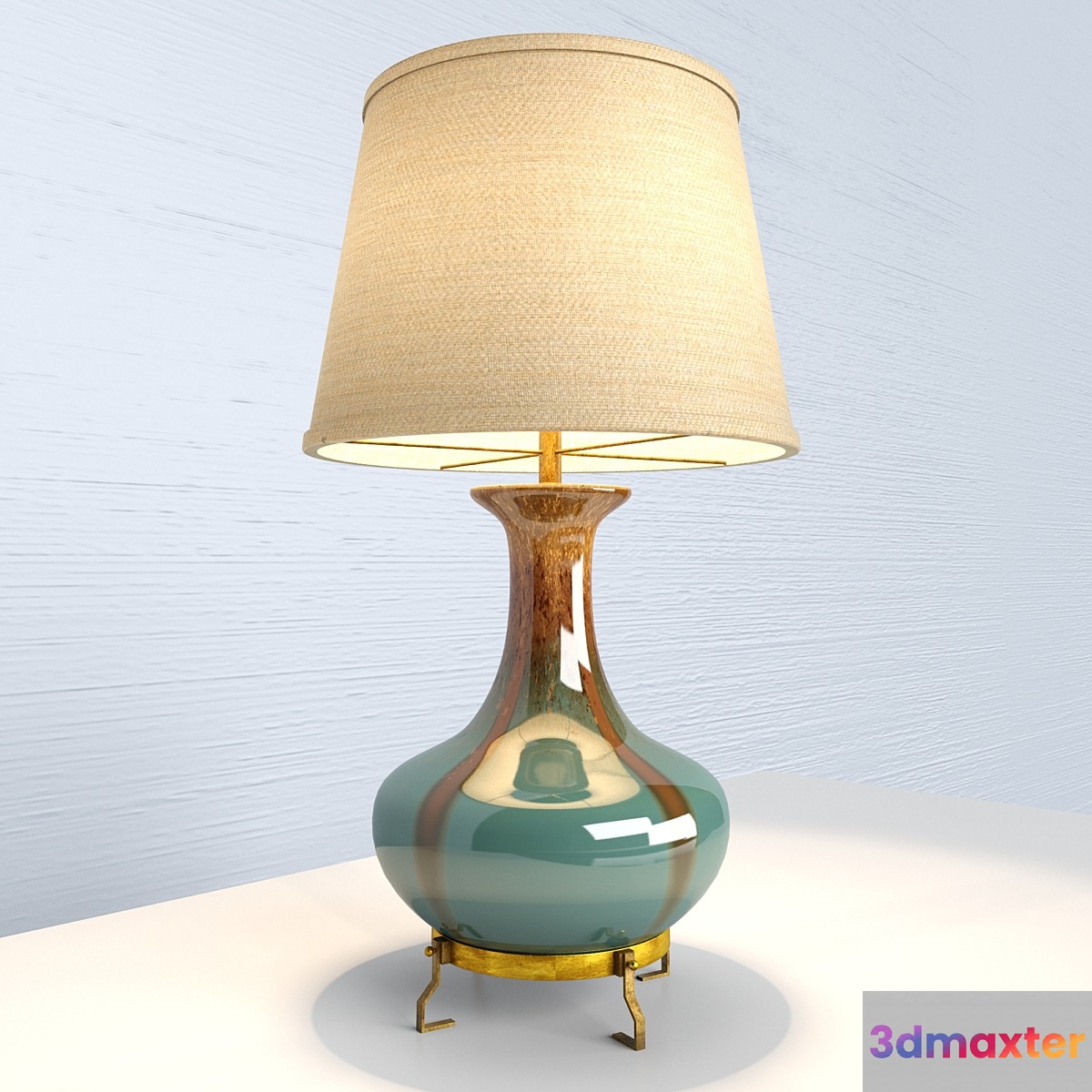 Traditional table lamp 3D Max