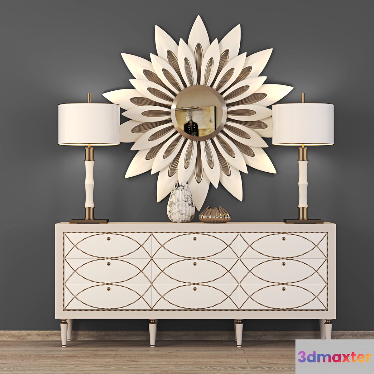 chest of drawers comode classic 3D Max