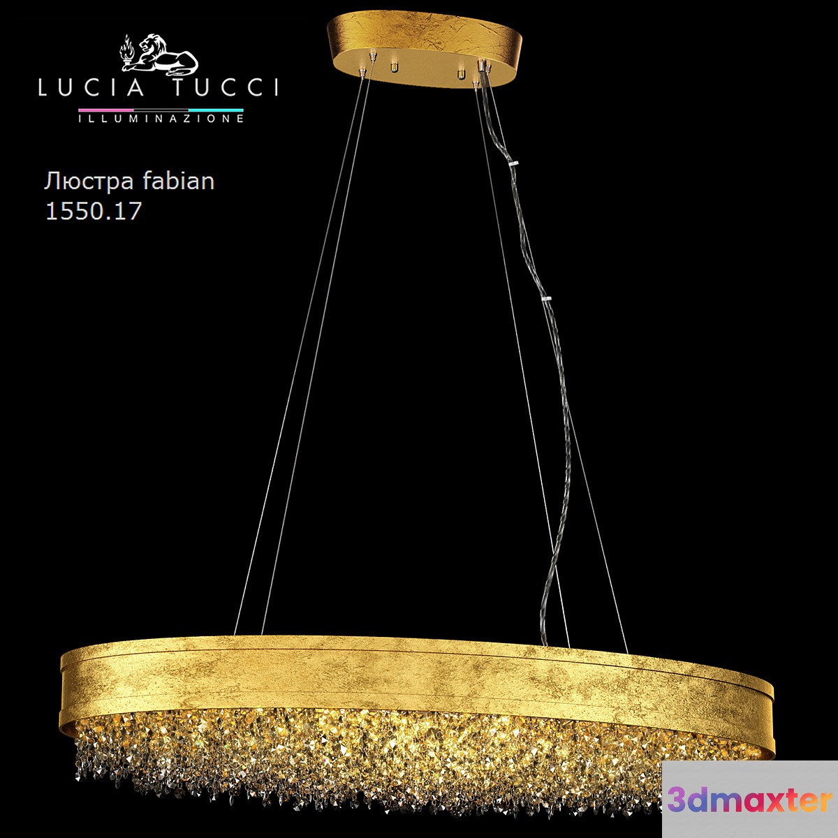 Chandelier fabian 1550.17 oro LED