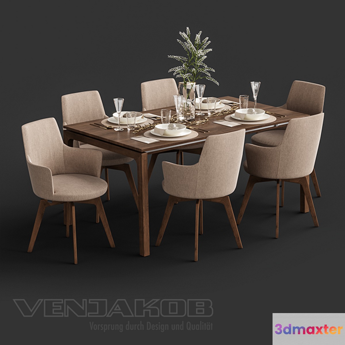 Venjakob Alexia Chair with Dining Table ET388 - No.3