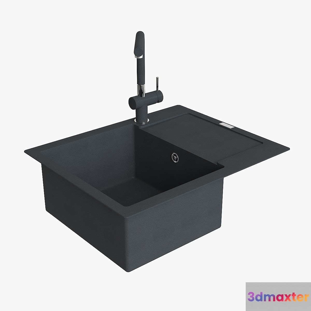 Franke Maris Sink MRG 611 62 Fragranite Onyx 3D Max