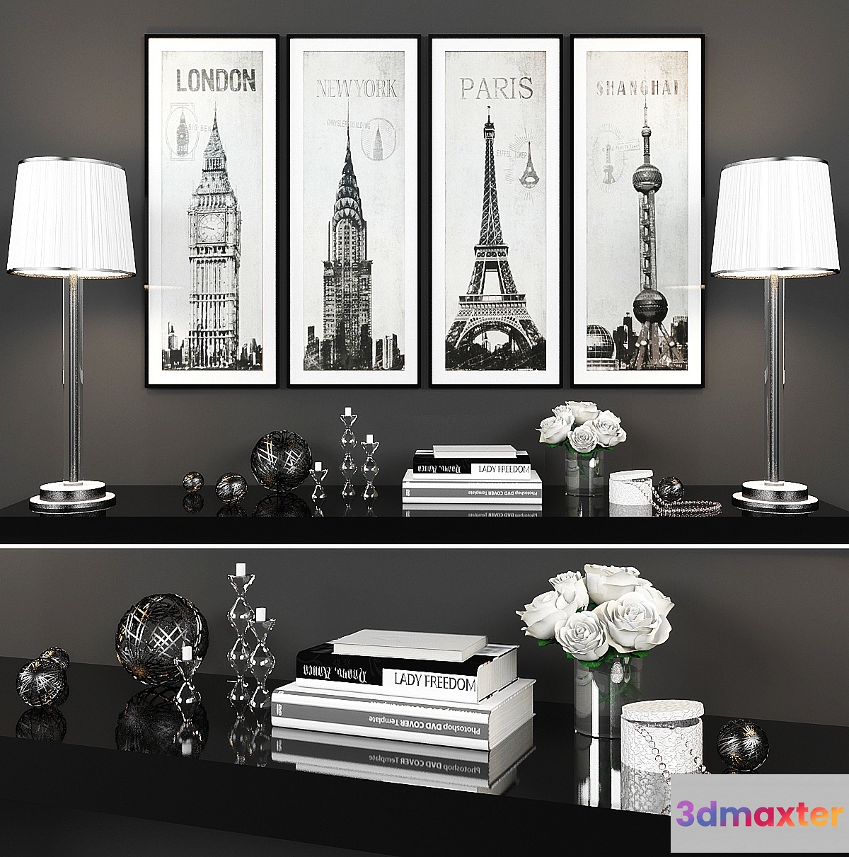 Decorative set 3 - No.5 3D Max