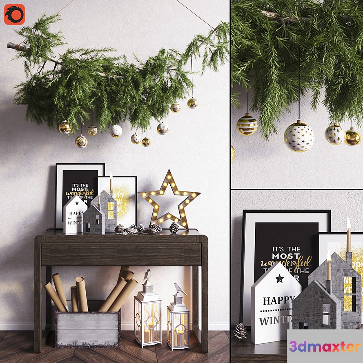 Decorative set_9 3D Max