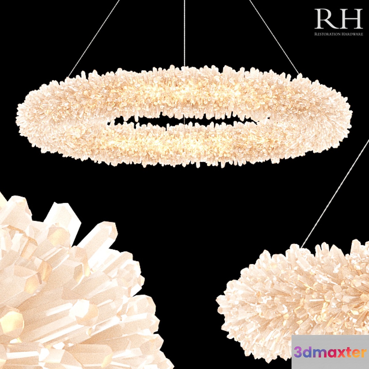 Chandelier Restoration Hardware Geode Quartz Crystal Chandelier 40 