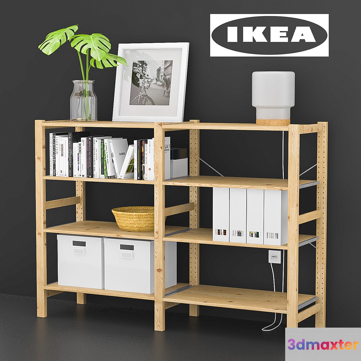 IKEA IVAR with decor 3D Max