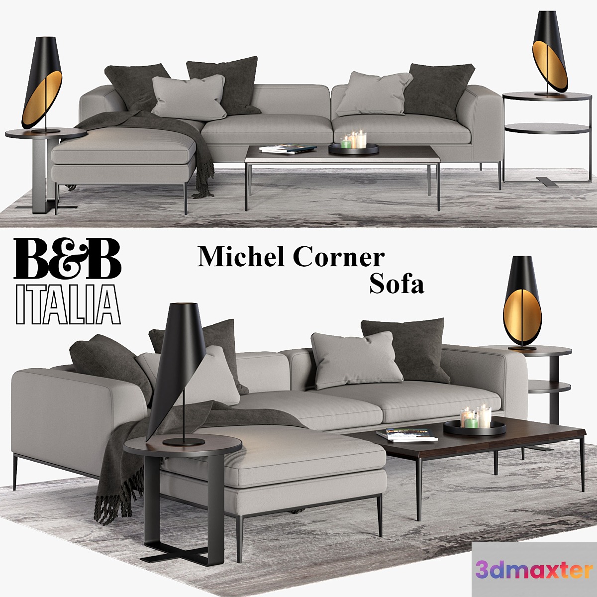 Michel Corner Sofa 3D Max