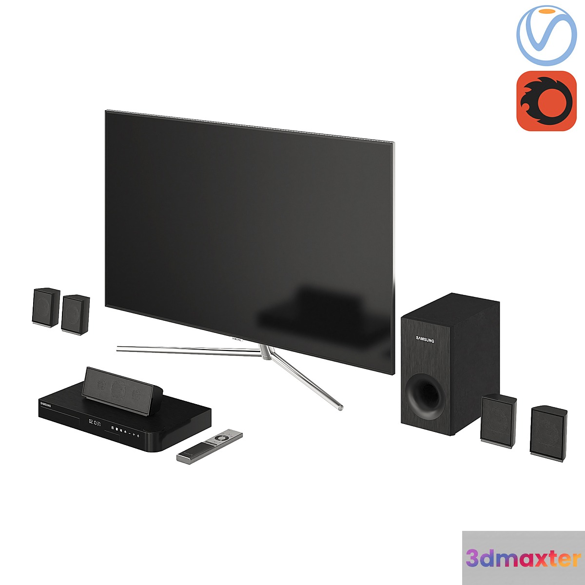 Samsung TV QLED Home Cinema Blu-ray 2 3D Max