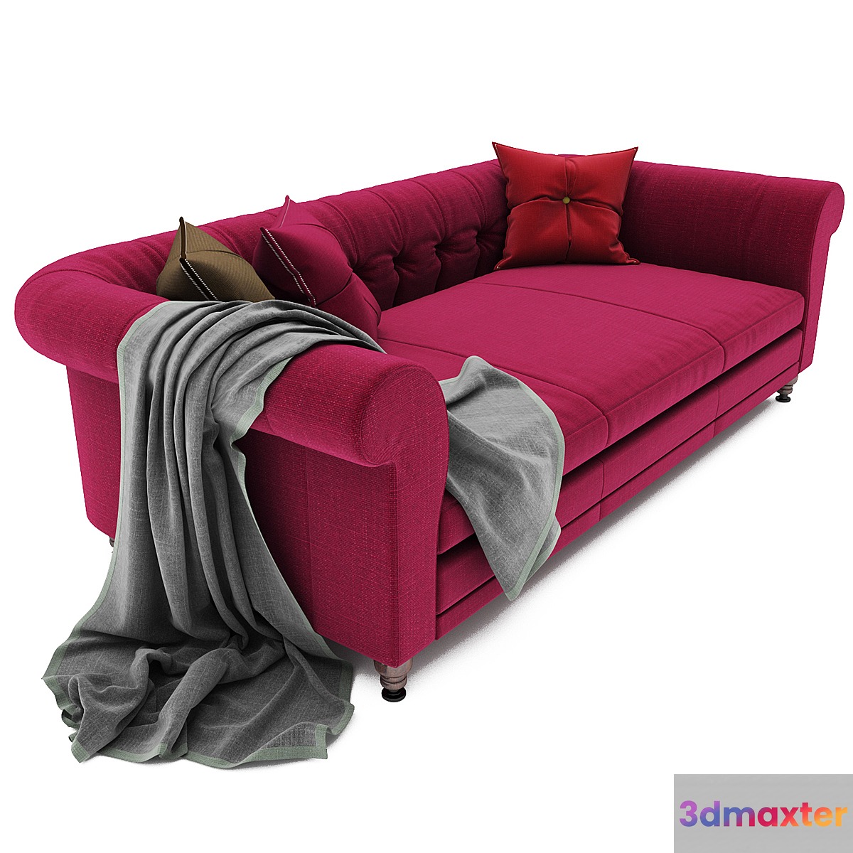 DE PADOVACHESTERFIELDTufted sofa 3D Max