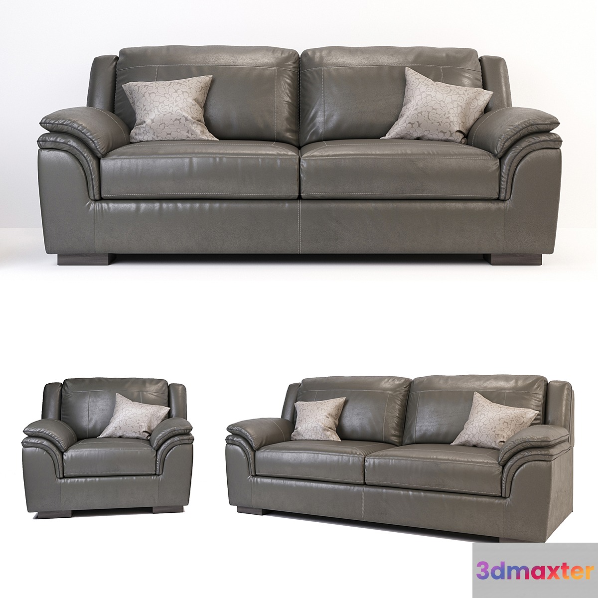 Islebrook Contemporary Sofa Chair 3D Max