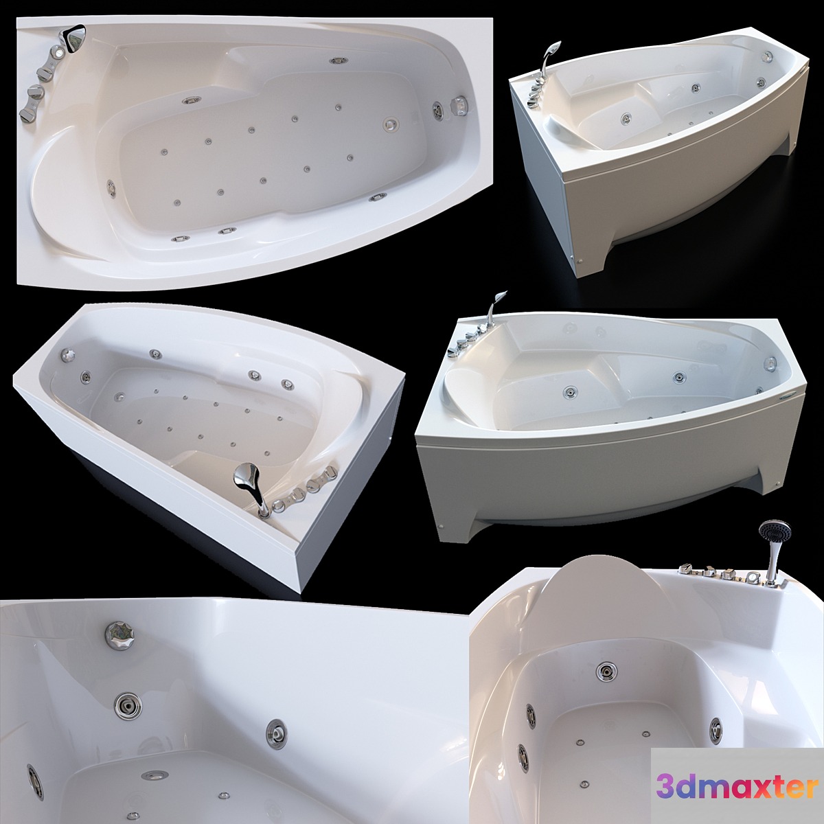 Acrylic hydromassage bath Doctor Jet Laluna