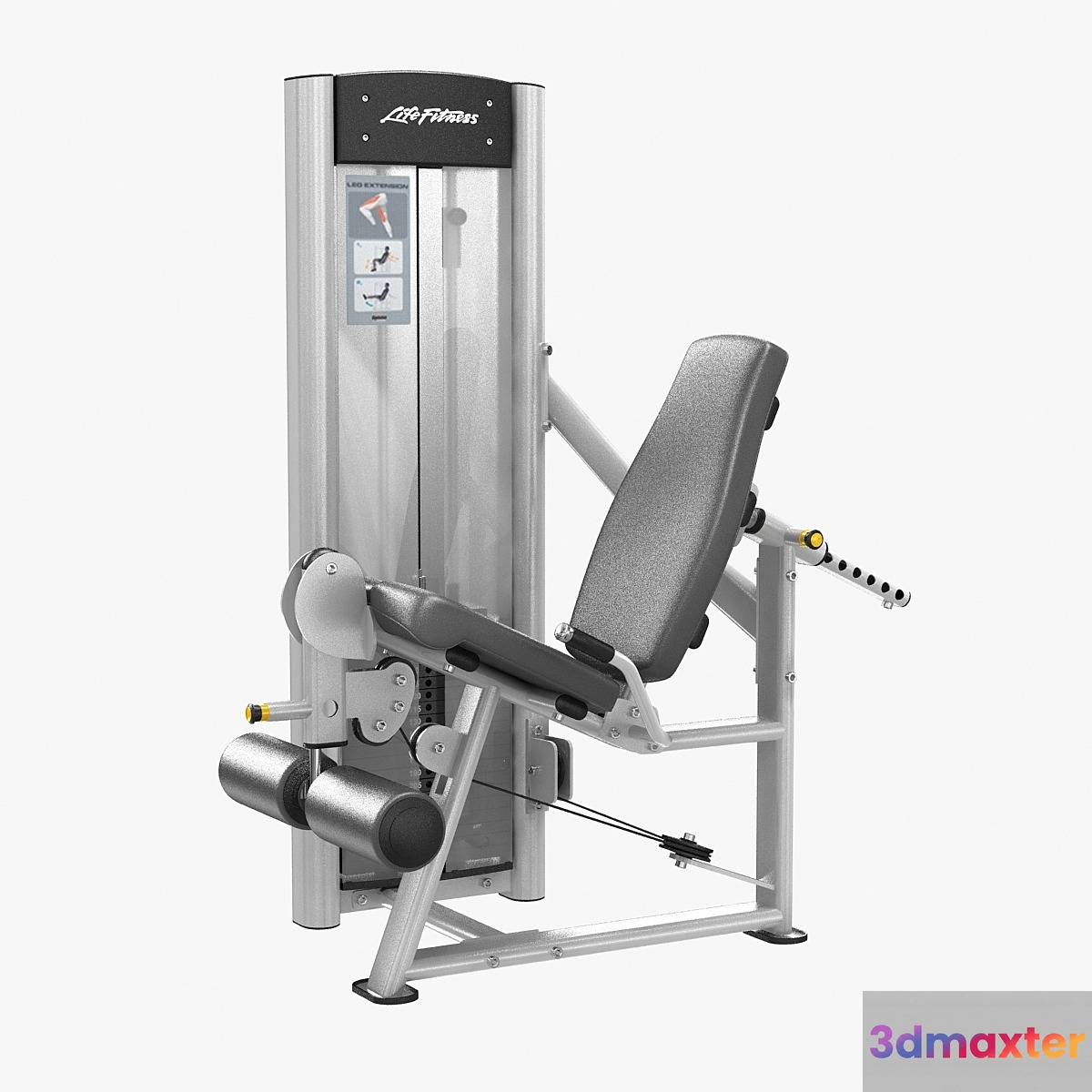 Life Fitness Optima Series Leg Extension 3D Max