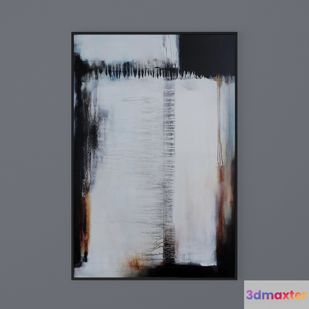 Set of abstract paintings 42 3D Max