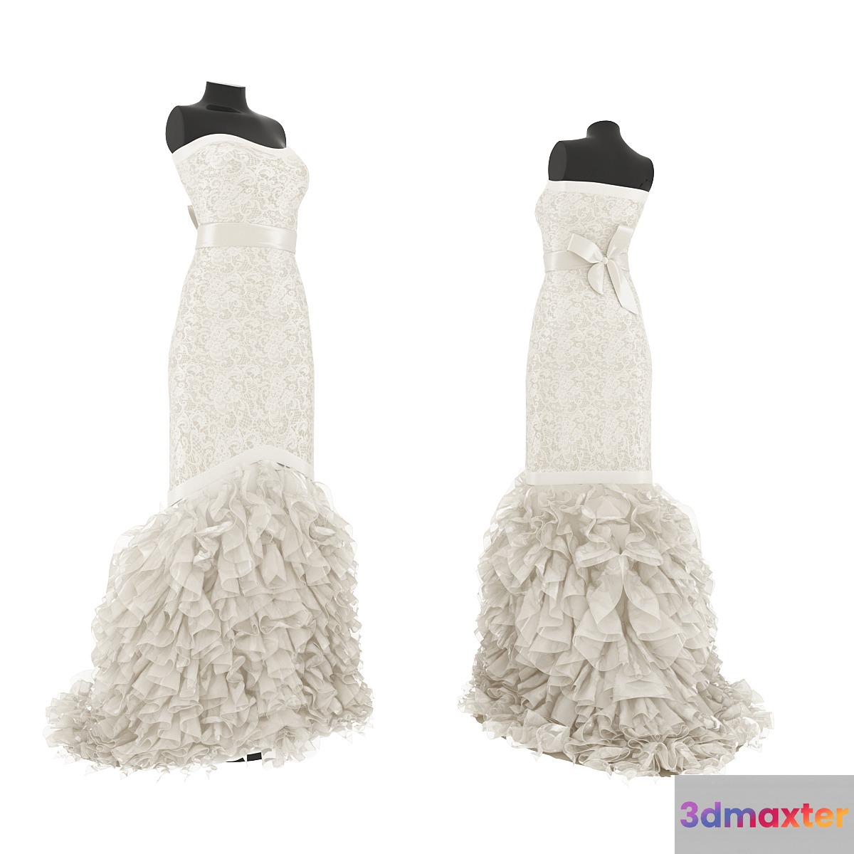 Wedding Dress 3D Max
