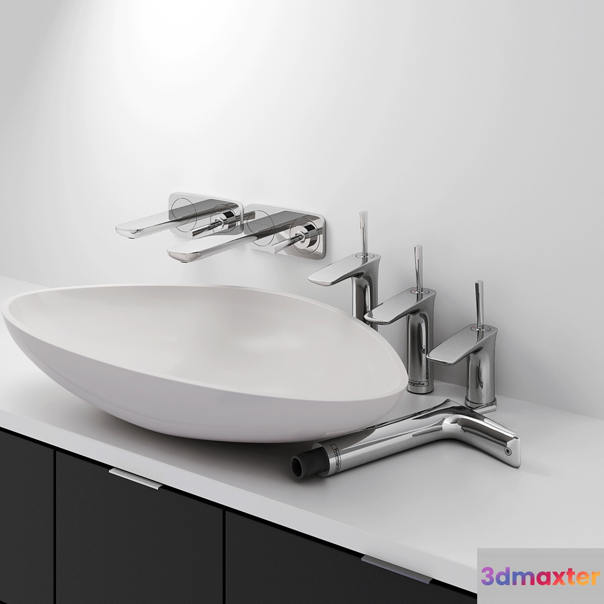 Hansgrohe Puravida and Axor Massaud 3D Max
