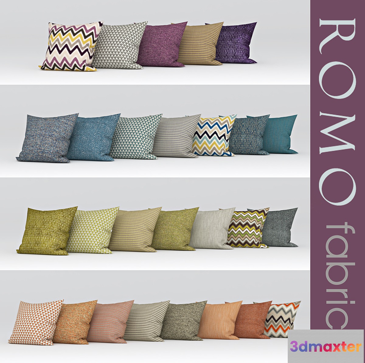 texture romo Marlow fabric a set of fabrics from ROMO
