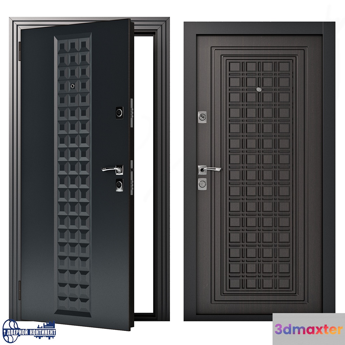 Entrance doors Continent-Contour 3D Max