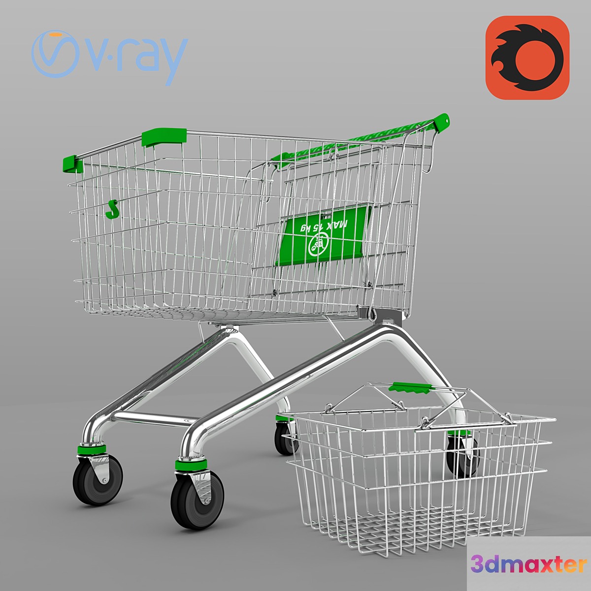 Set of baskets for the store