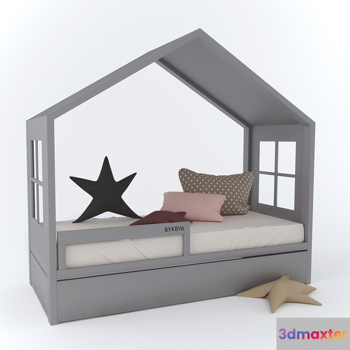 The house of the wizard BookWood 3D Max