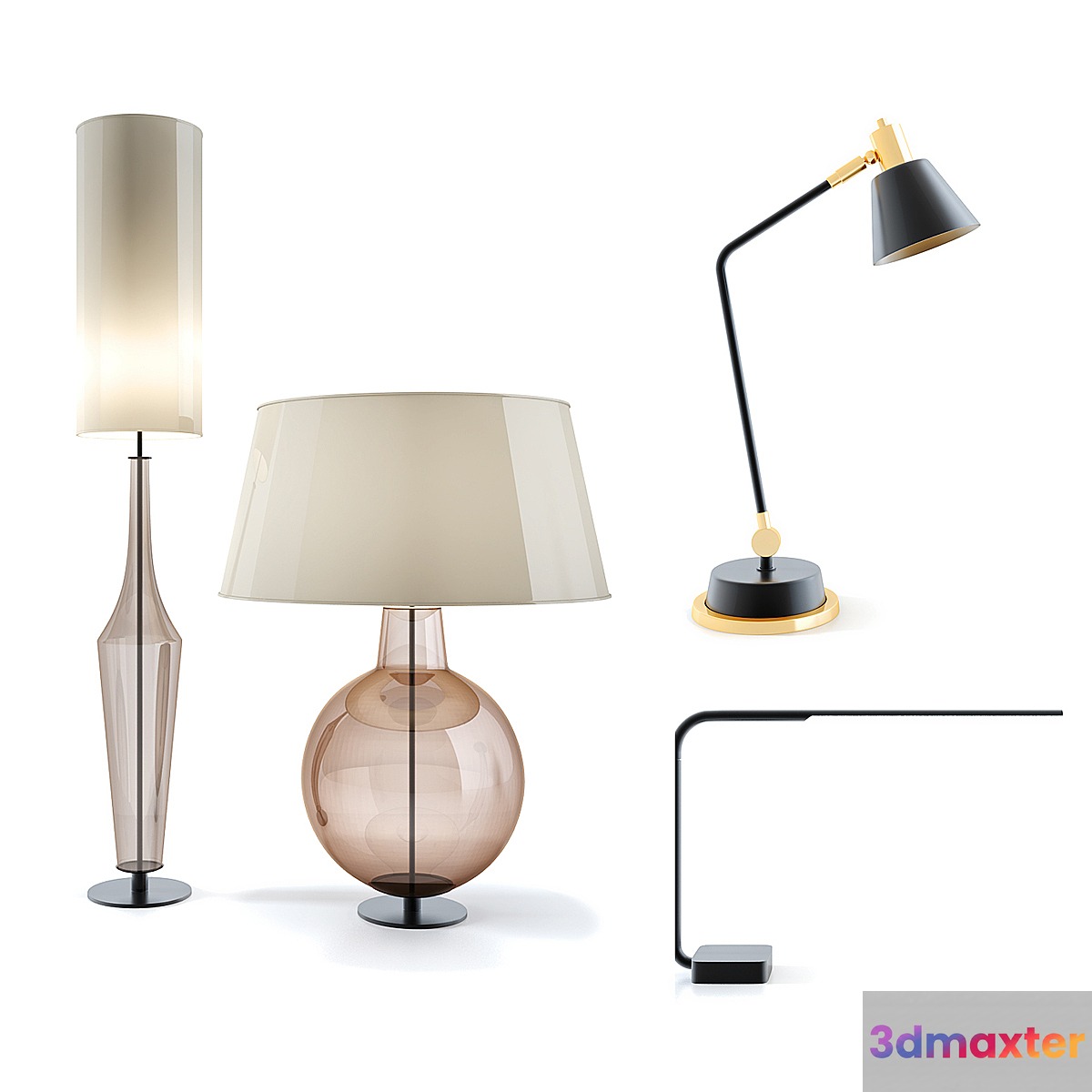 Table lamp 3D Max