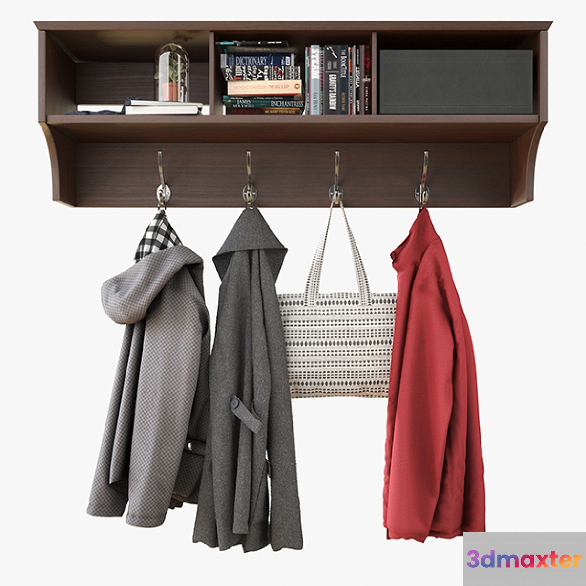 Wall Shelf With Clothes