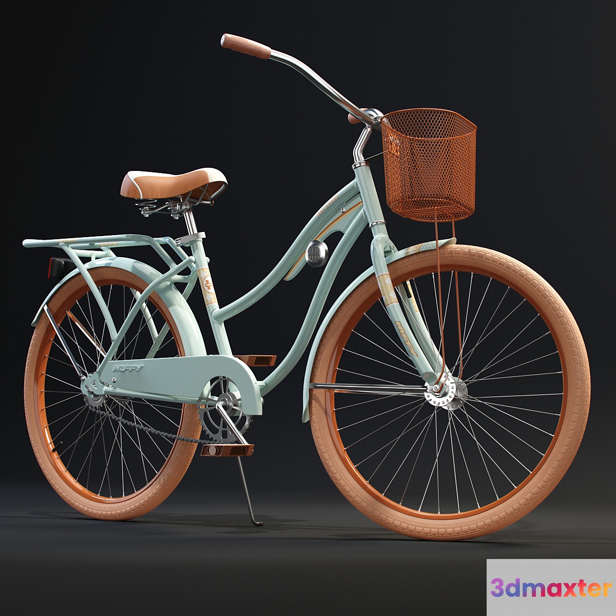Huffy Nel Lusso Womens Cruiser Bike with Basket 3D Max