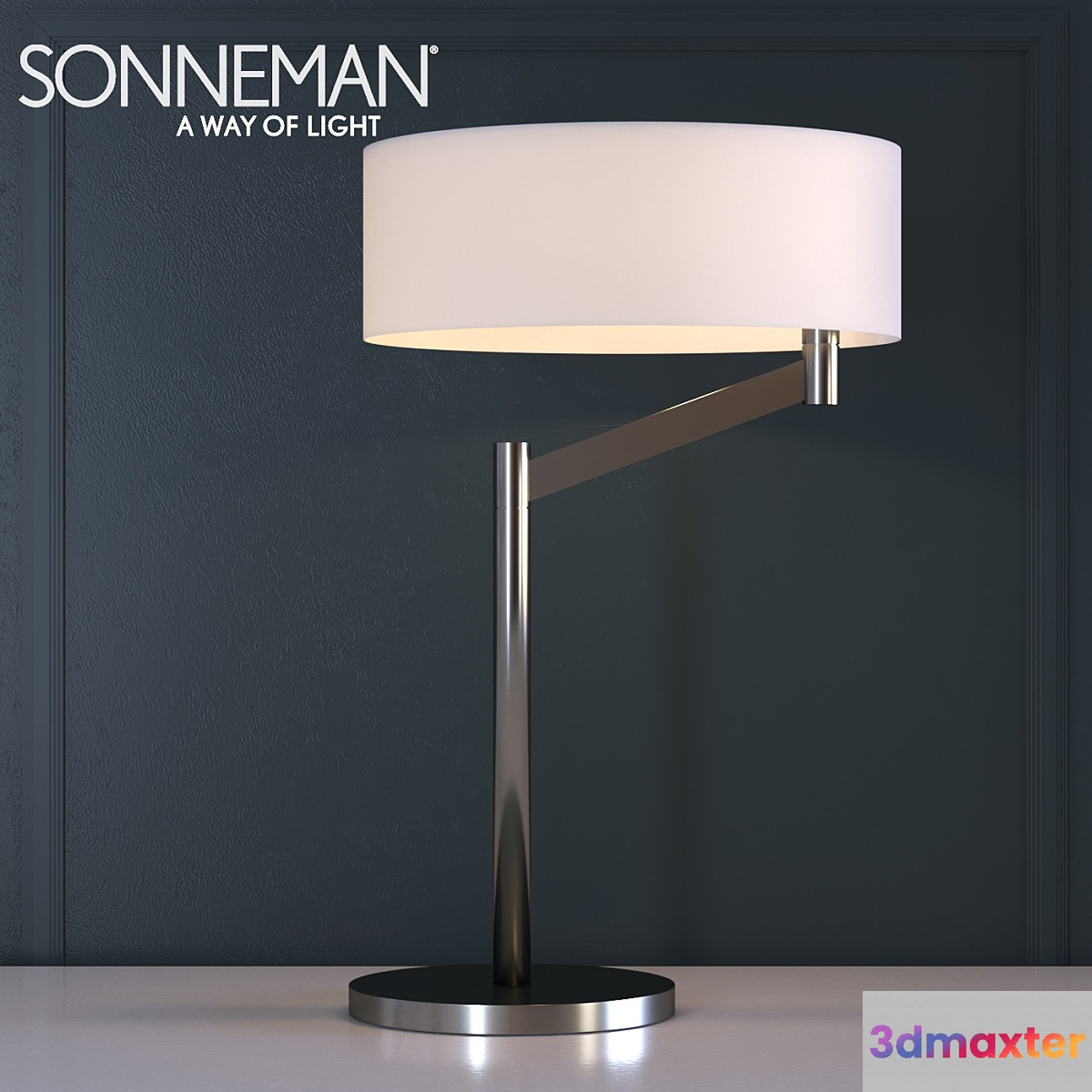 Sonneman Perch Swing Arm Table Lamp 3D Max