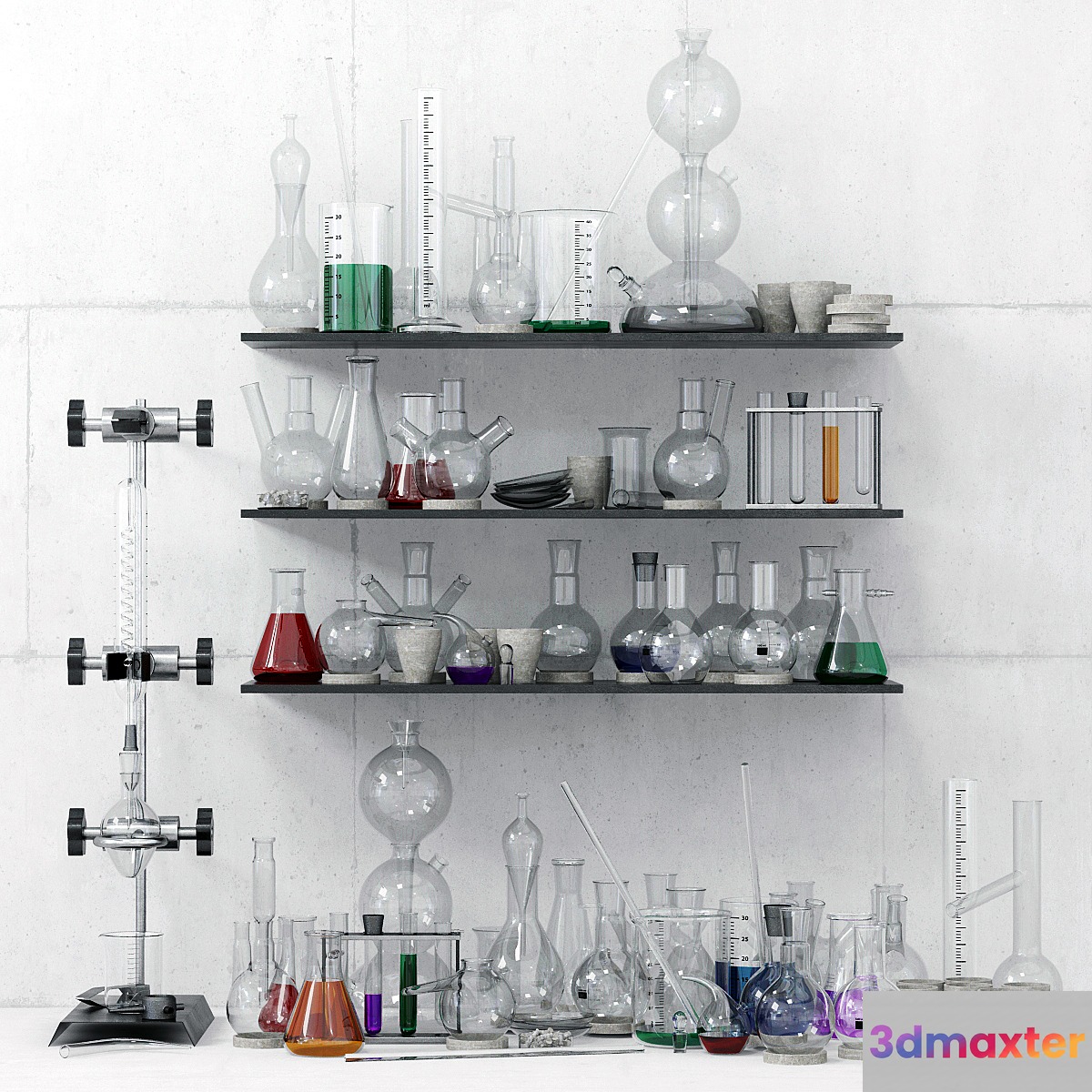 Laboratoria Chemistry set _ Labware 3D Max