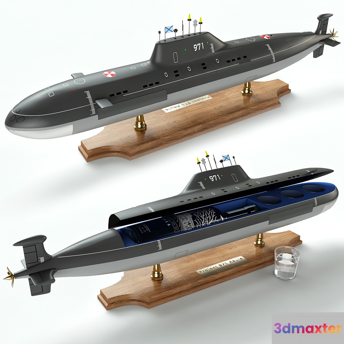 Submarine Bar 3D Max