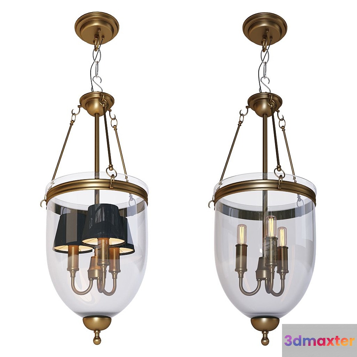 Suspended chandelier - Lantern Cameron S from Eichholtz factory 3D Max