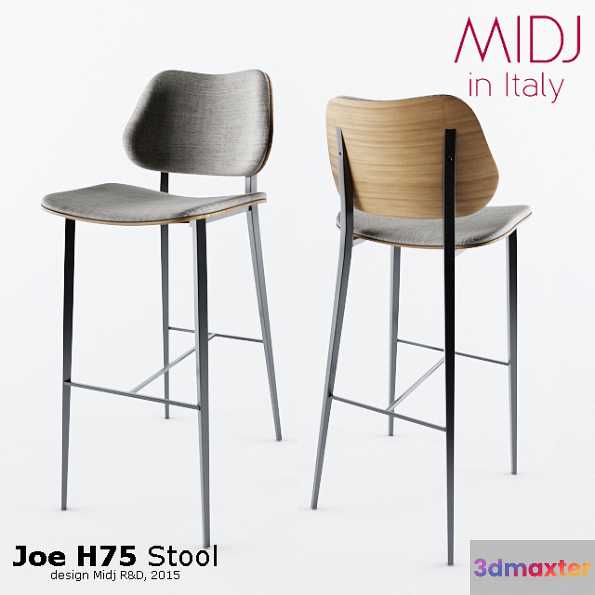 Joe H75 Stool by MIDJ in Italy - No.2