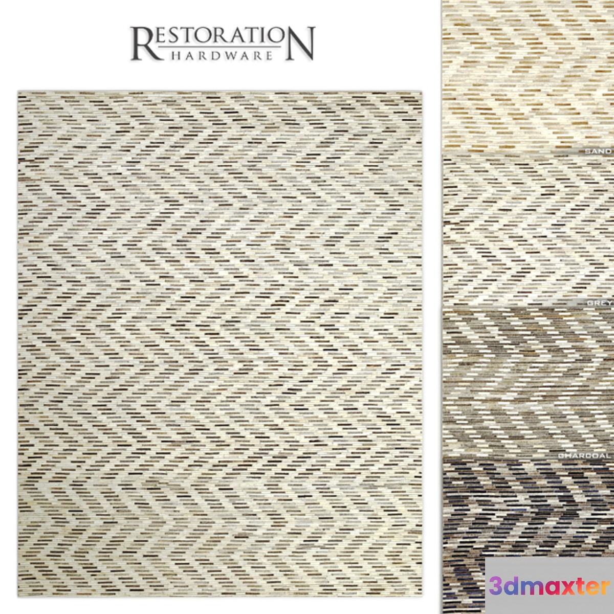 Luso Hide Rug RH 3D Max