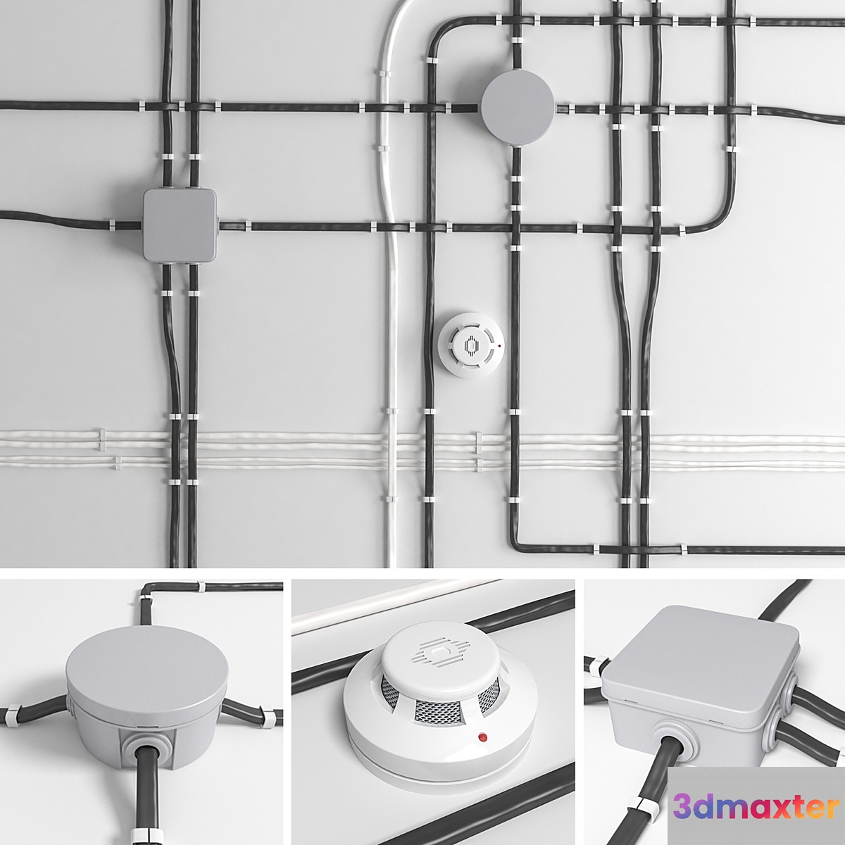 A set of wires for electrical wiring.