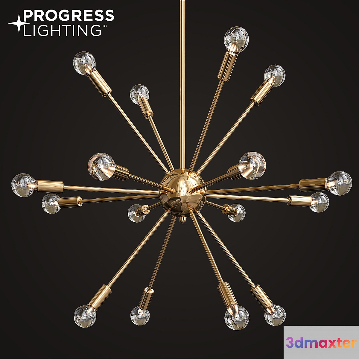 Progress Lighting Ion Collection 16-light Brushed Bronze Chandelier